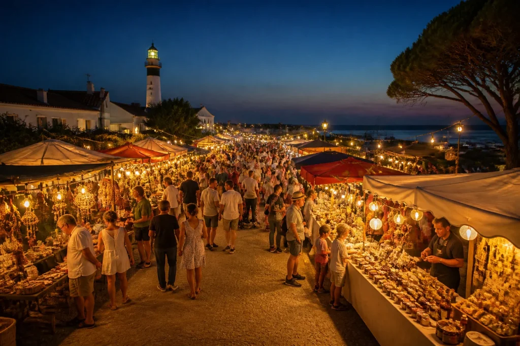 Marchés nocturnes sur l’île d’Oléron : l’été en fête