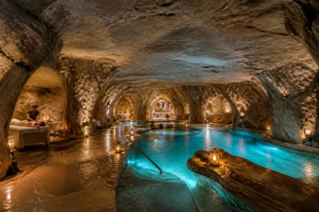 Thermes de Jonzac : cure unique en cadre troglodytique