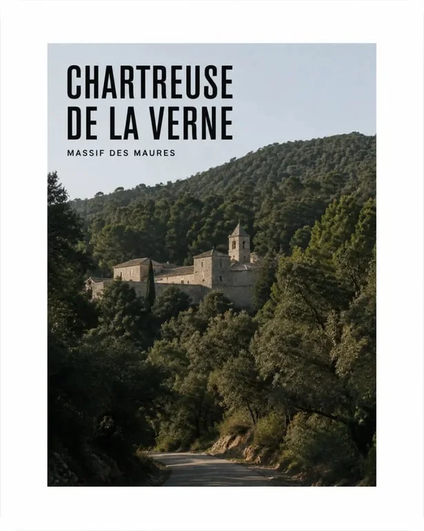 Chartreuse de la Verne dans la forêt du massif des Maures, vue extérieure du monastère
